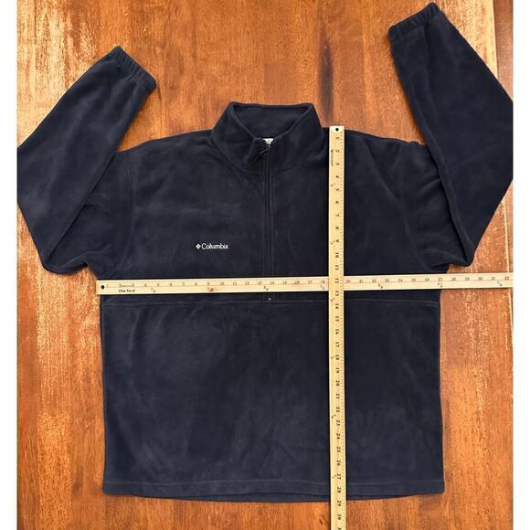 GUC Columbia Men's or Unisex Blue 1/4 Zip Pullover Fleece Jacket/Top XL - Picture 5 of 6